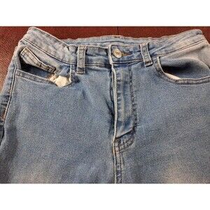 Shein Women's Distressed Ripped Medium Wash Blue Jeans Size Medium